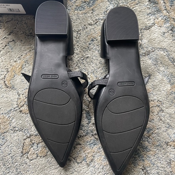 Nine West Women's Luso Pointy Toe Slip-on Dress Flats Black Size 8.5 - Picture 3 of 6
